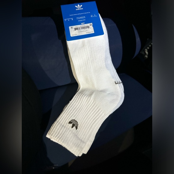 Adidas High Quarter Socks 3 Pair - Picture 3 of 4